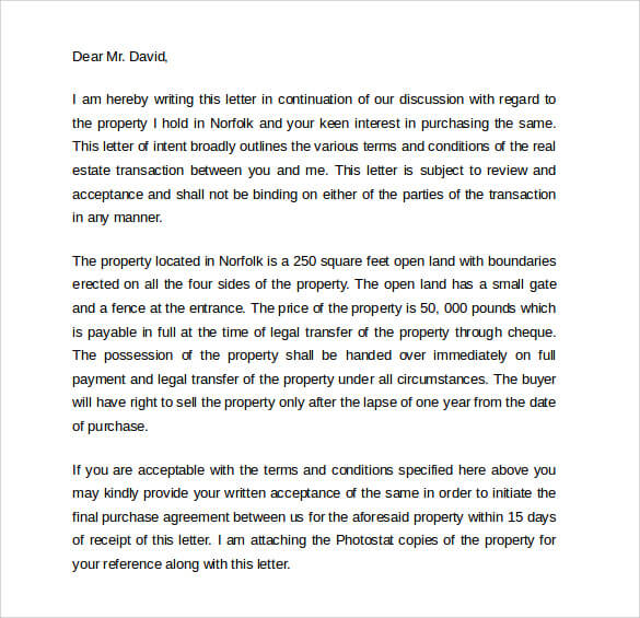 Real Estate Letter Of Interest from moussyusa.com