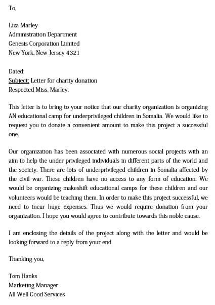 Request Letter For Donation from moussyusa.com