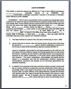 Sample Triple Net Lease Form | Mous Syusa