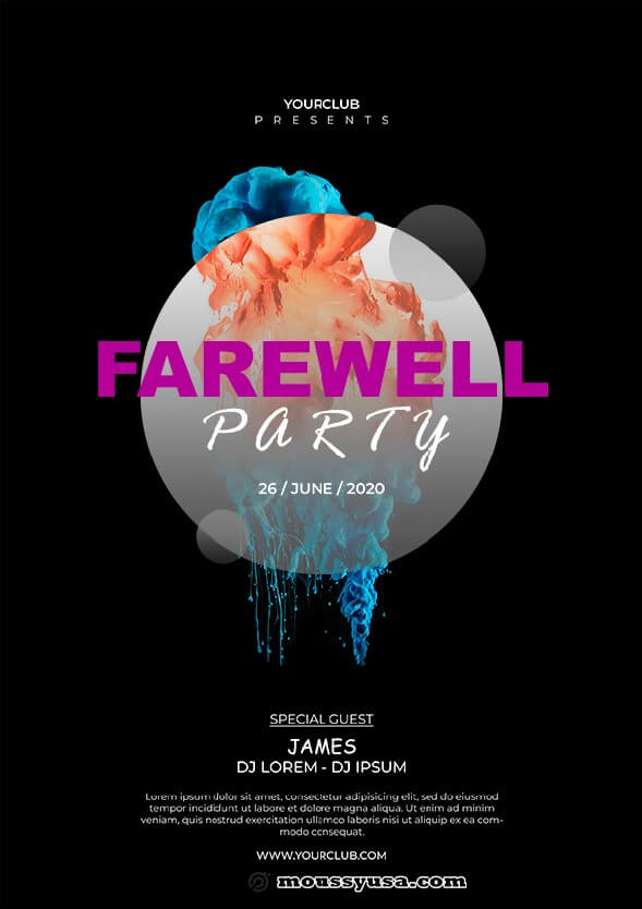 Farewell Party Flyer Template Free