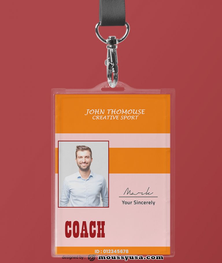 3+ Sports Id card psd template free | Mous Syusa