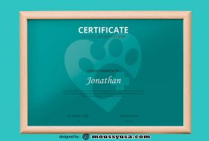 5 Best Dog Certificate Editable Template | Mous Syusa