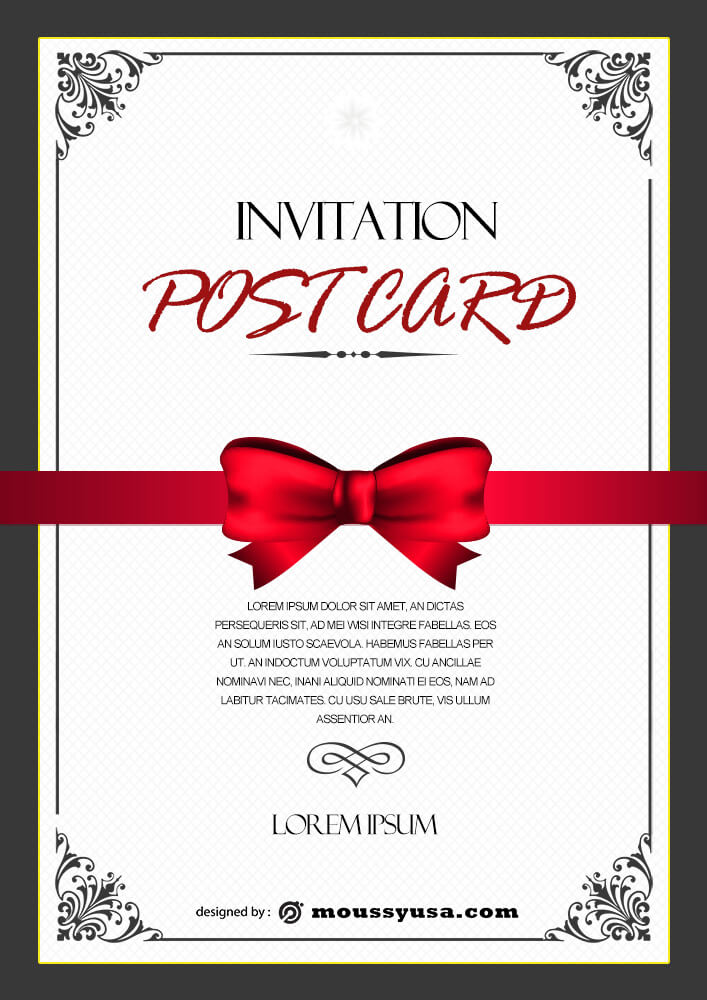 3+ Postcard Invitation Templates Design Ideas Mous Syusa