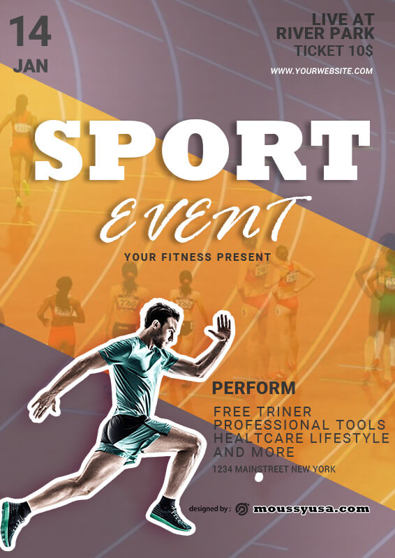 Download Sports Event Poster Free Template In Psd Mous Syusa Yellowimages Mockups