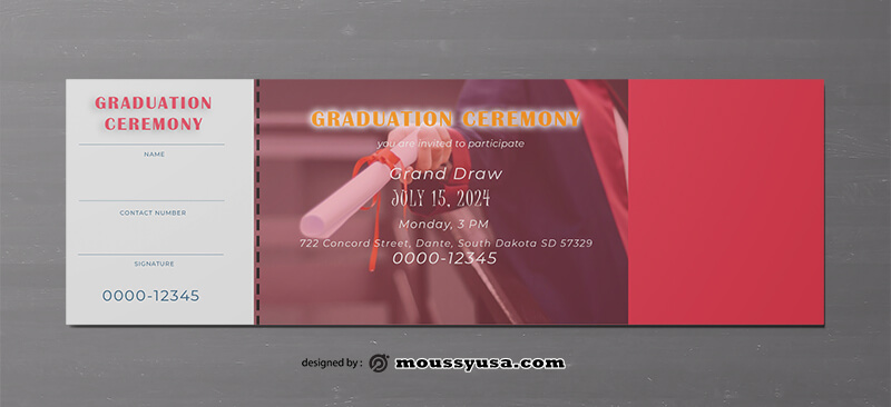 Graduation Tickets Template from moussyusa.com