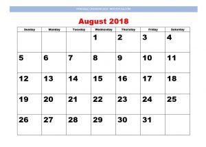 Printable Calendar 2018 | Mous Syusa
