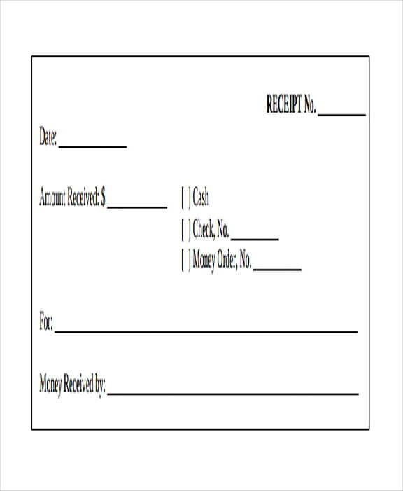 check receipt template word