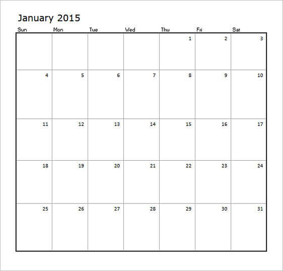 Excel Mothly Calendar templates