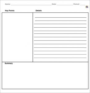 54+ Cornell Notes Templates | Mous Syusa