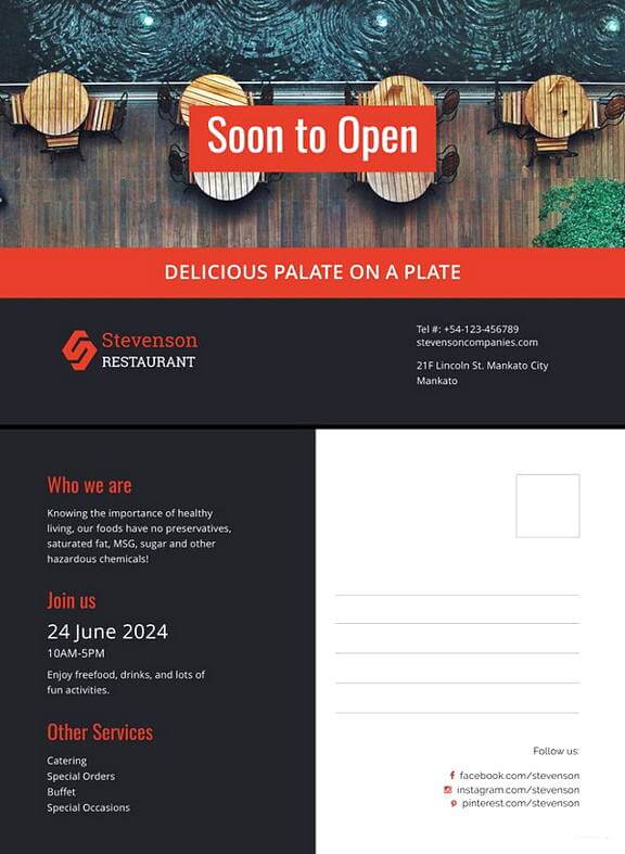 New Business Announcement Postcard templates