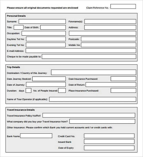 Sample Doctors Note For Travel Claim Cancellation Form Printable min