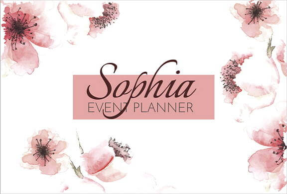 Simple Event Planner Postcard templates