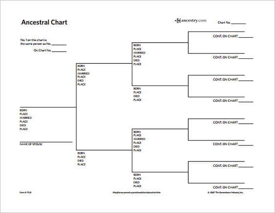 Simple Family Tree Chart templates Free