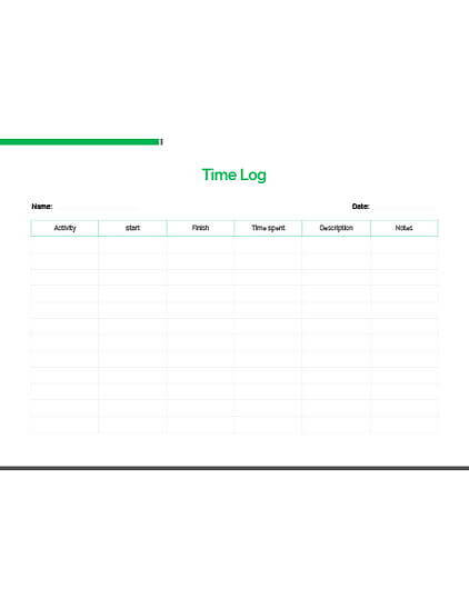 Time Log Slider