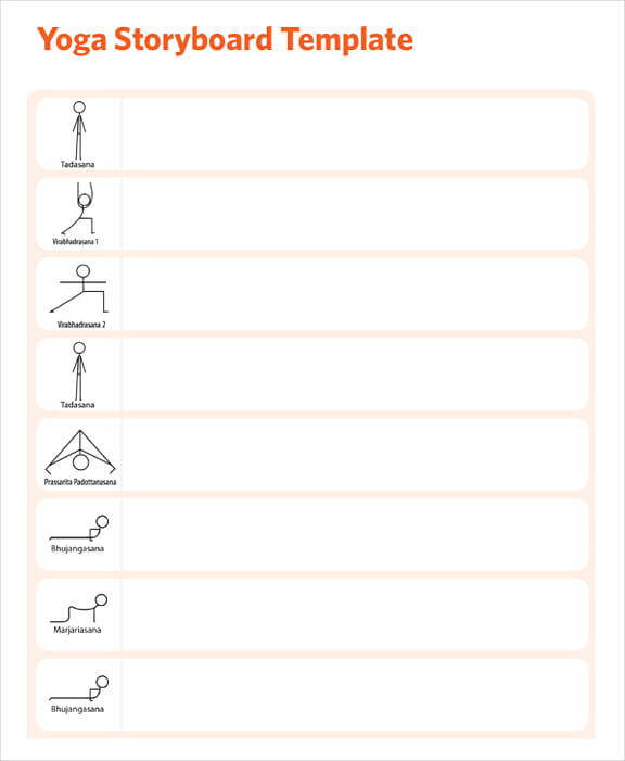 Yoga Storyboard templates