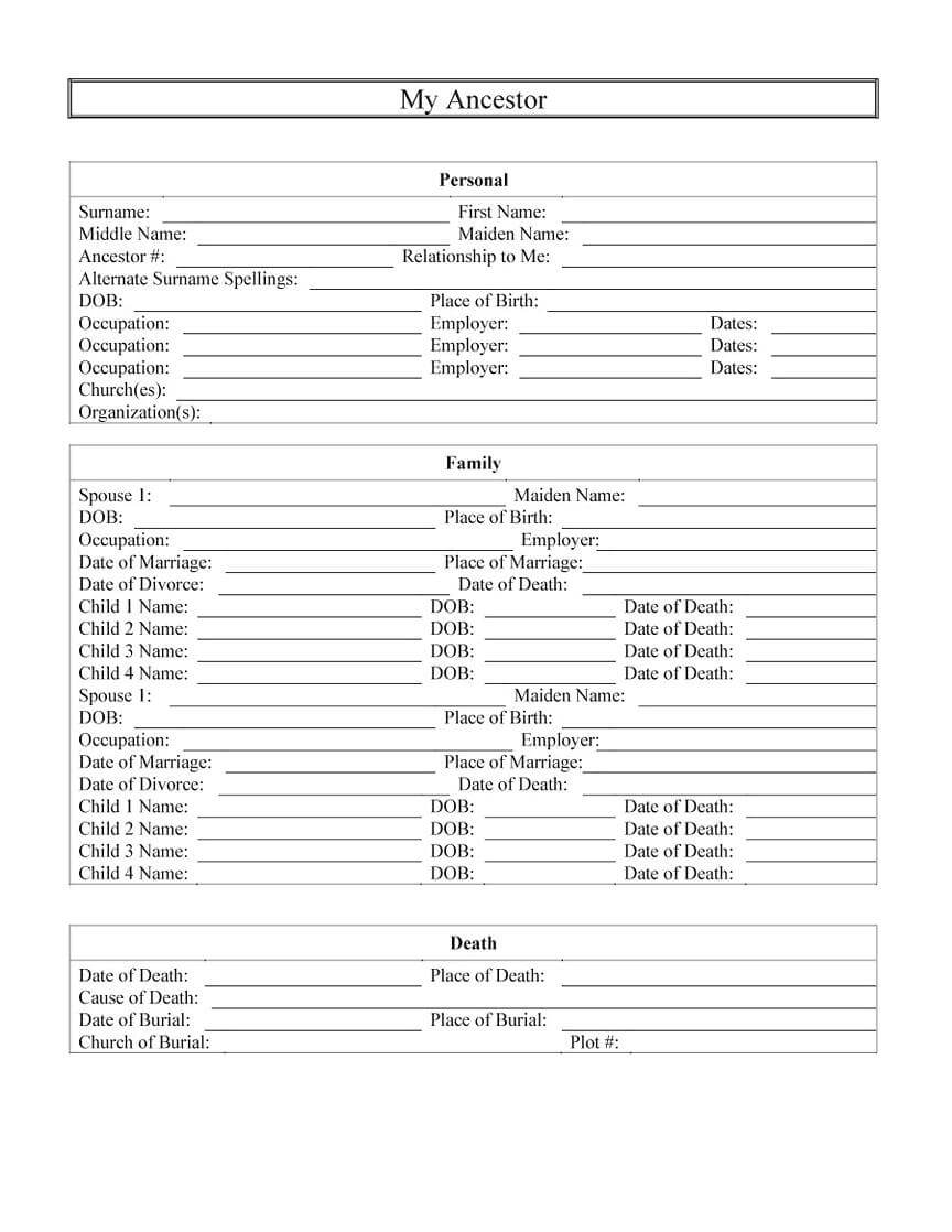 family tree templates 11