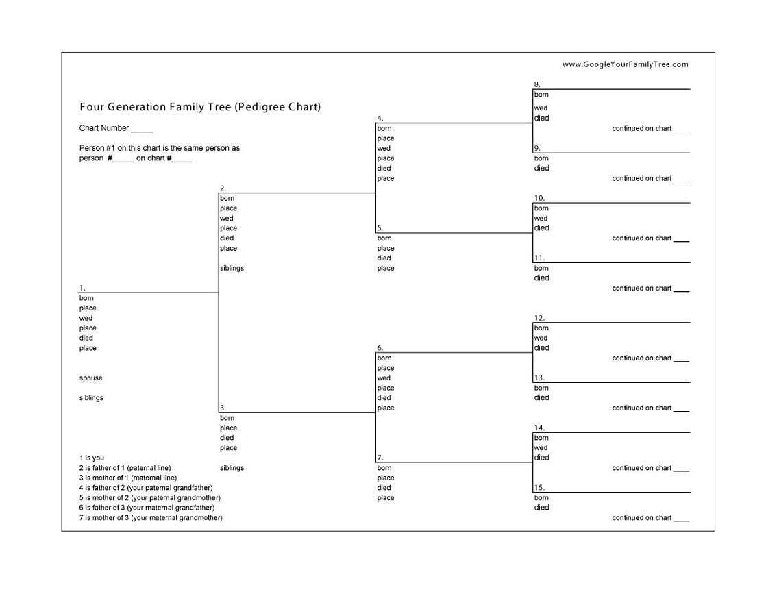 family tree templates 5