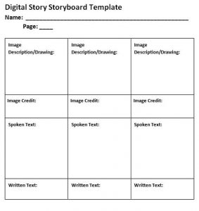 Best Storyboard Template Sample – Mous Syusa