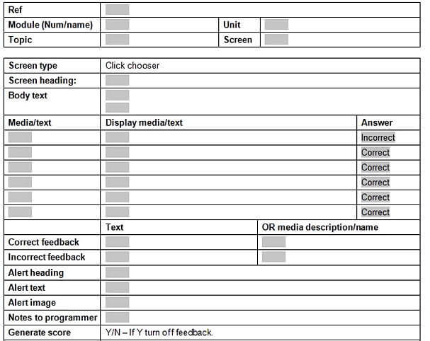 story board template 30