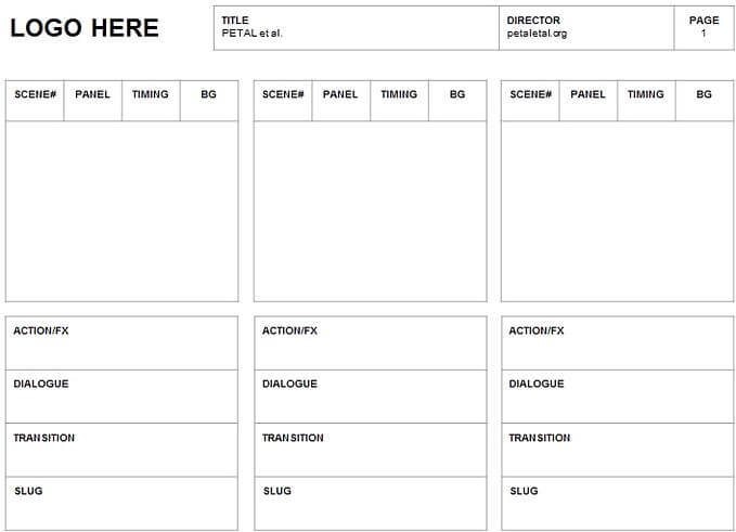 story board template 34