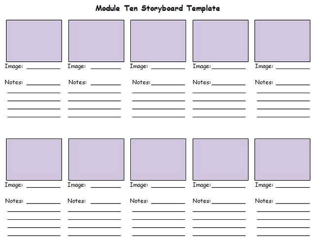 story board template 37