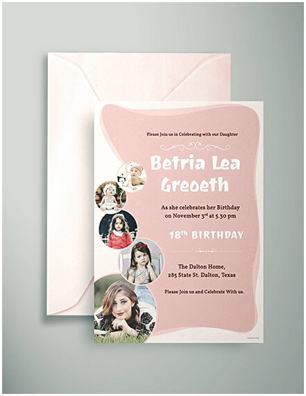 18th Birthday Invitation Templates