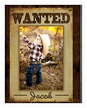 Beautiful Western Cowboy Wanted Poster