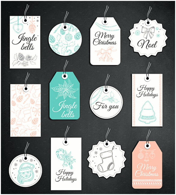 Christmas Gift Tag Printable Template Download