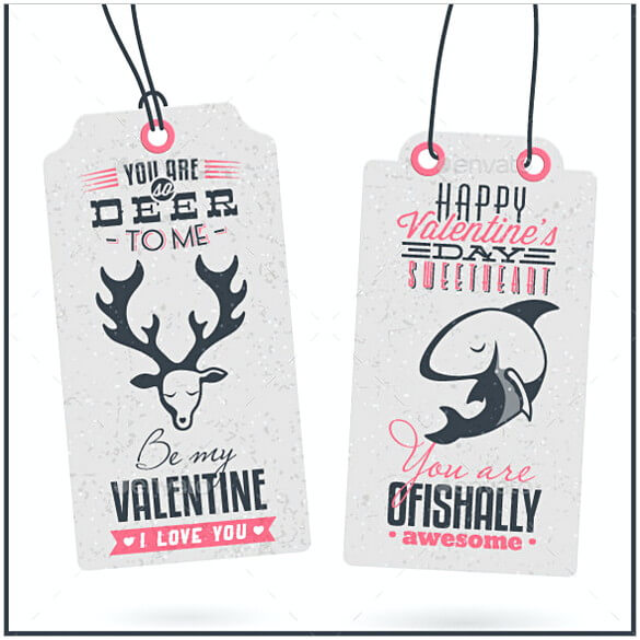 Collection of Vintage Valentines Day Gift Tag