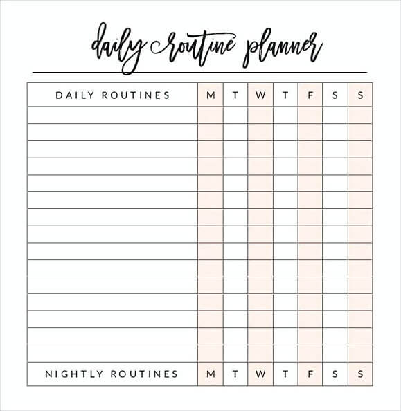 Daily Routine Planner