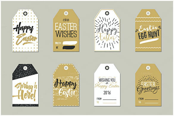 Easter Gift Tags Collection Printable Template