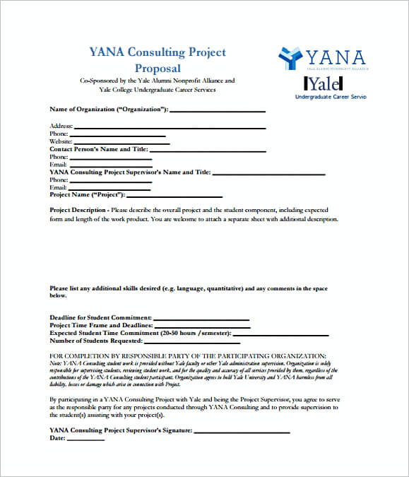 Format Consulting Project Proposal Template