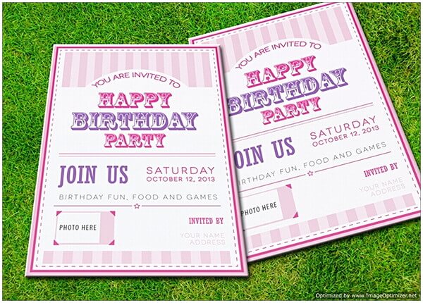 Free Birthday Invitation Card