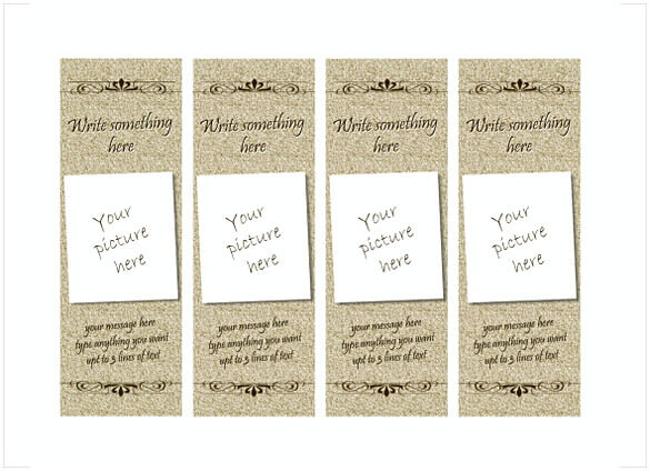 Free Formal Bookmark Templates