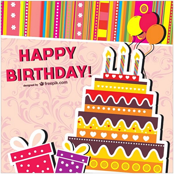 Free Vector Cartoon Birthday Cards