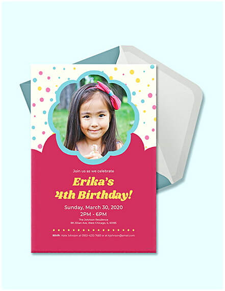 Kid s Birthday Invitation Template