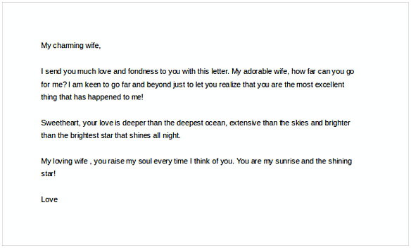 Love Letters to Wife