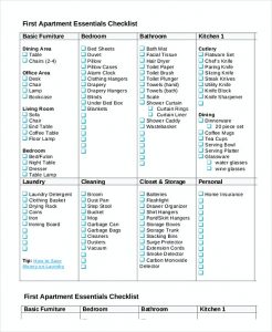 40+ First Apartment Checklist – Never Miss Out Things For Your New Life ...