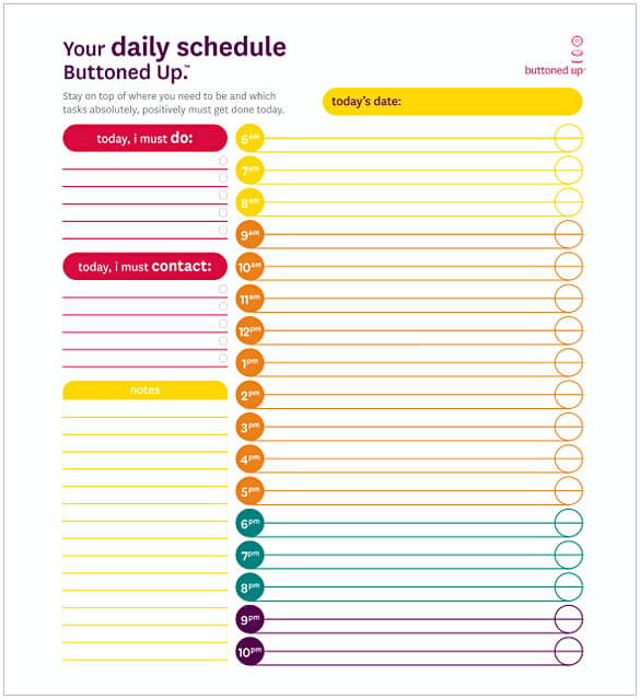 work from home daily schedule example