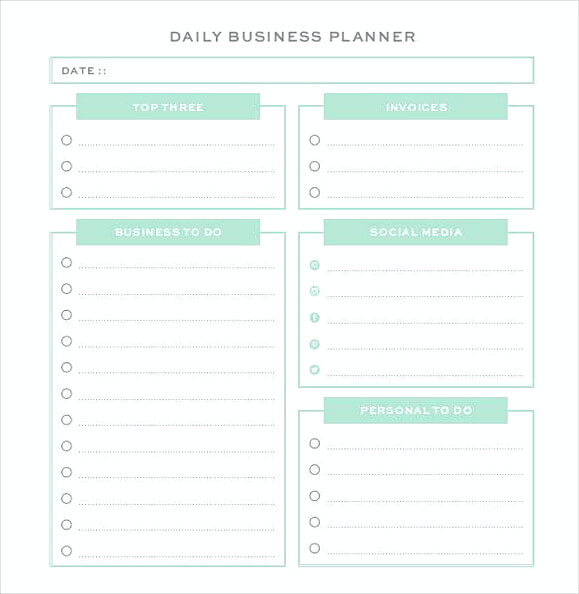 Professional Daily Business Planner