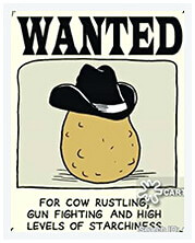 Sample Cartoon Wanted Funny Poster