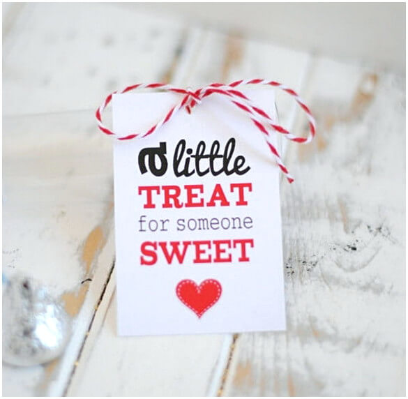 Valentines Gift Tag Printable Template