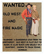Wanted Western Poster Gunslinger Sample Template