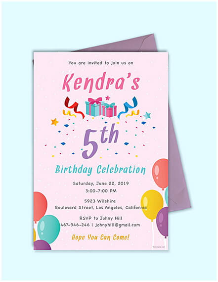 th Birthday Invitation Templates 003