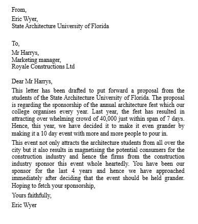 Corporate Business Proposal Letter