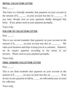 Customer Debt Collection Letter | Mous Syusa