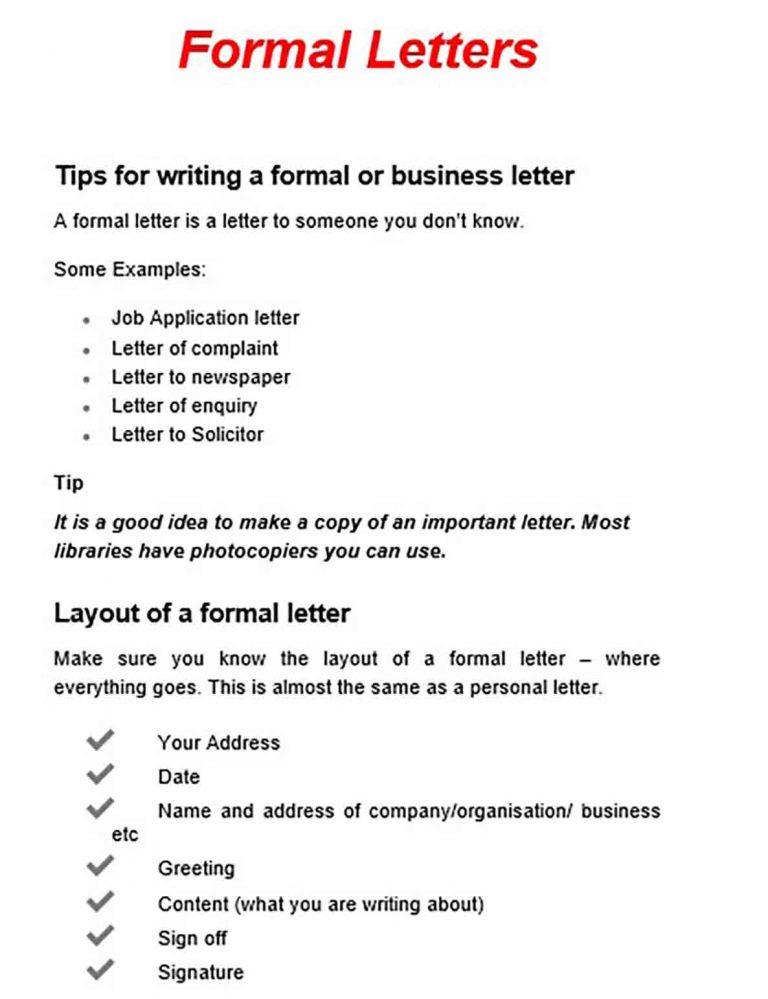 39+ Sample Formal Letter Format for PDF, Doc, and Words | Mous Syusa