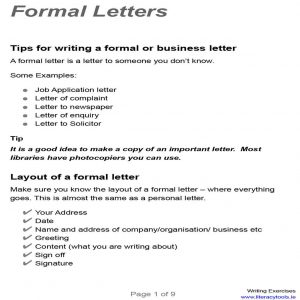 39+ Sample Formal Letter Format for PDF, Doc, and Words | Mous Syusa