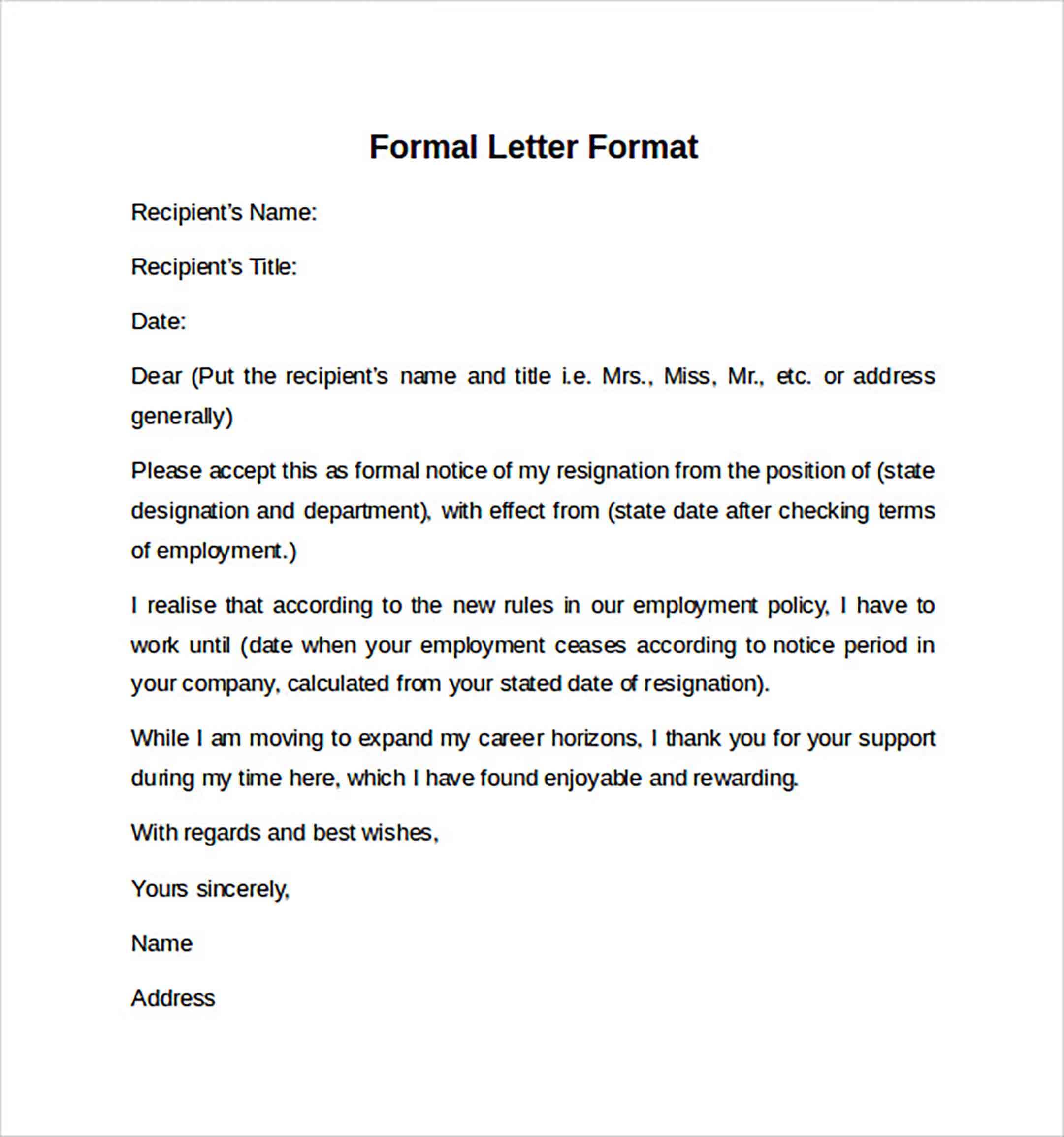 Формат письма. Formal Letter format. Formal Letter to Company. Formal Letter Sample.