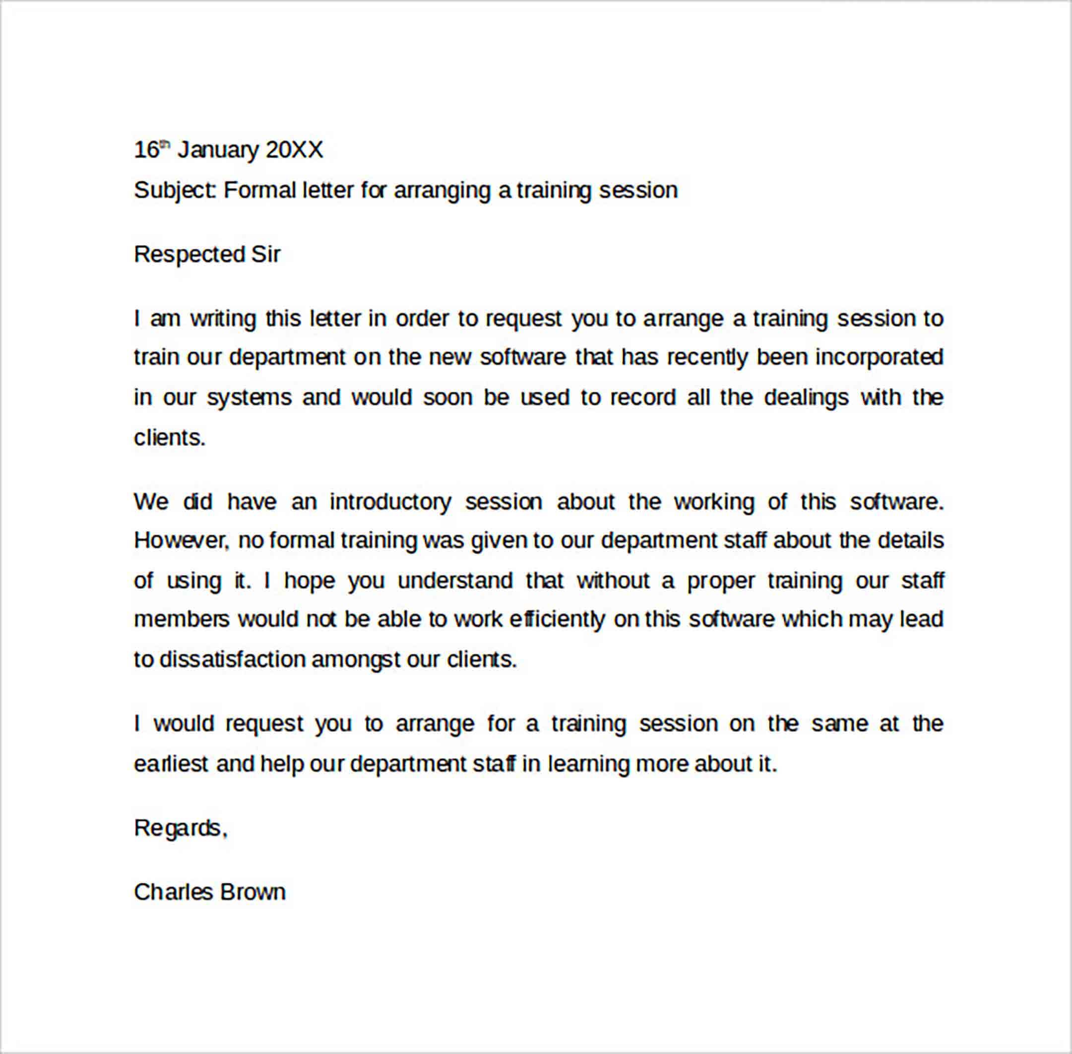 Formal Letter Format to Print Formal Letter Format to Print